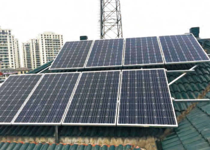 11 KW Die Stadt Gao Bu in Shaoxing City Photovoltaik-Dachkraftwerk
